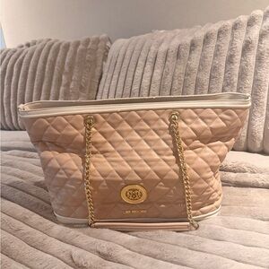 Love Moschino Beige Quilted Shoulder Bag
